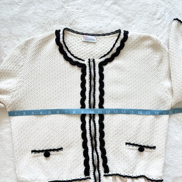 RED Valentino women sweater zipper jacket size L Authentic - Picture 8 of 8
